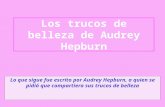 Los trucos de belleza de Audrey Hepburn