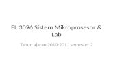 EL 3096  Sistem Mikroprosesor  & Lab