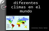 Tipos de diferentes climas en el mundo