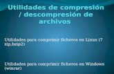 Utilidades de compresión  / descompresión  de archivos