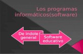 Los  programas informáticos (software)