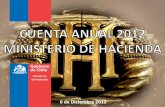 Cuentas públicas ministeriales 2012-Hacienda. Diciembre 2012
