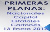 Primeras Planas Nacionales y Cartones 13 Enero 2013