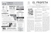 Boletín dominical "El Profeta". Domingo 13 Agosto 2012