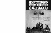 Boletín CAUCE Corriente Universitaria Nacional Reforma Universitaria 1918