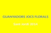 Guanyadors Jocs Florals Sant Jordi 2014