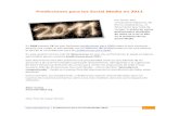 Predicciones Social Media 2011