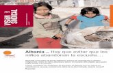 Albania – Hay que evitar que los niños abandonen la escuela…