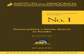 Sistema político y sistema electoral en el Ecuador