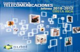 Estadísticas del sector telecomunicaciones informe 2010 2012