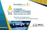 Memoria 1er Cumbre de la Competitividad Baja California 2013