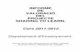 Valoració Projecte Sharing to Learn 11-12