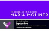 Actividades de la Biblioteca Municipal "María Moliner"