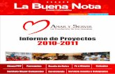 Boletin La Buena Nota - Marzo "Informe de Proyetos"