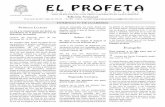 Hoja dominical "El Profeta". Domingo 18 Marzo 2012