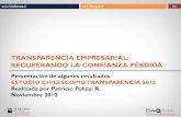 Informe Público Estudio Chilescopio Transparencia 2012