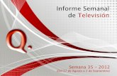 Informe Semanal TV. Semana 35-2012