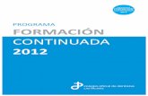 Programa de Formación Continuada 2012 Dentistas Las Palmas