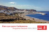 Programa electoral PSOE Carboneras 2011 - 2015