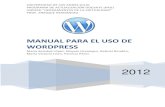 Manual para el uso Wordpress