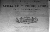 Colegio de abogados de Córdoba, 1891