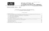 No. 20 Política Universitaria