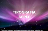 Tipografias usadas por Apple