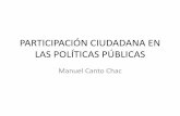 Participación ciudadana en las Políticas Públicas