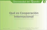 Cooperaciòn Internacional