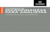 XIII Programa en Microfinanzas para Analistas