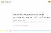 Retornos económicos de la protección social no-contributiva