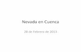 Nevada en Cuenca 2013