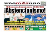 8 Julio 2013, Elecciones 2013 ¡Abstencionismo!