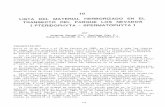 Lista del material herborizado en el transecto del Parque Los Nevados (Pteridophyta-Spermatophyta)