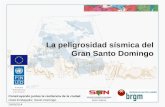 La peligrosidad sísmica del Gran Santo Domingo