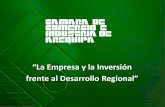 La Empresa y la Inversión Regional Rafael Chirinos