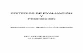 Criterios de evaluación y promoción-2º ciclo EP