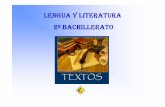 ESTRUCTURA  DE LOS TEXTOS - 2º BACHILLERATO