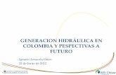 GENERACION HIDRÁULICA EN COLOMBIA Y PESPECTIVAS A FUTURO