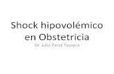 exposicion  de Shock hipovolémico en Obstetricia