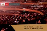 Agenda abril mayo del Gran Teatro Nacional