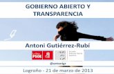 Conferencia Gobierno Abierto y Transparencia