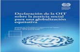 Declaración de la OIT sobre la justicia social para una glob