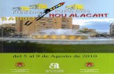 Llibret Fiestas Nou Alacant - Alicante 2010