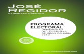 Programa Electoral de José Regidor.