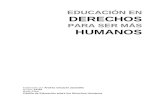 Educación en Derechos para Ser Más Humanos - Cartilla Educativa