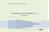 Informe de sostenibilidad 2011 Serano Gourmet