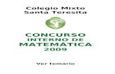 Temario - Concurso Interno de Matemática