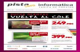 Tarifa de precios de Pista Cero (Septiembre-Octubre 2012)