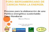 Marco Flores - Honduras_Política Energética Sostenible